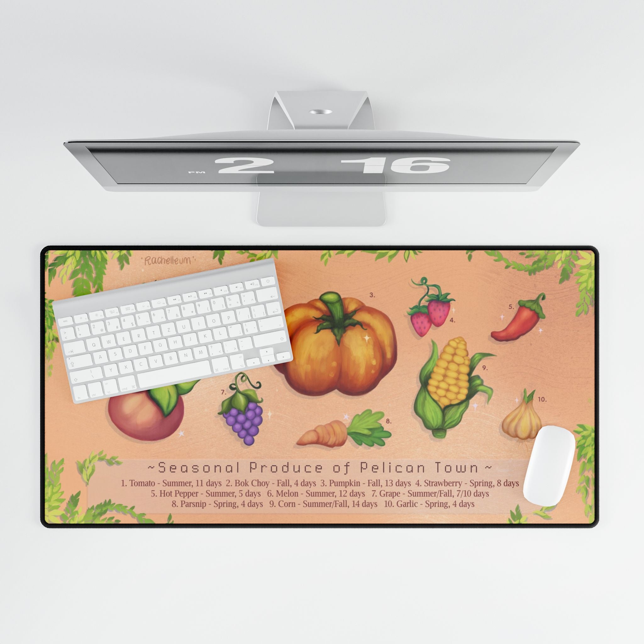 Stardew Valley Seasonal Produce Deskmat