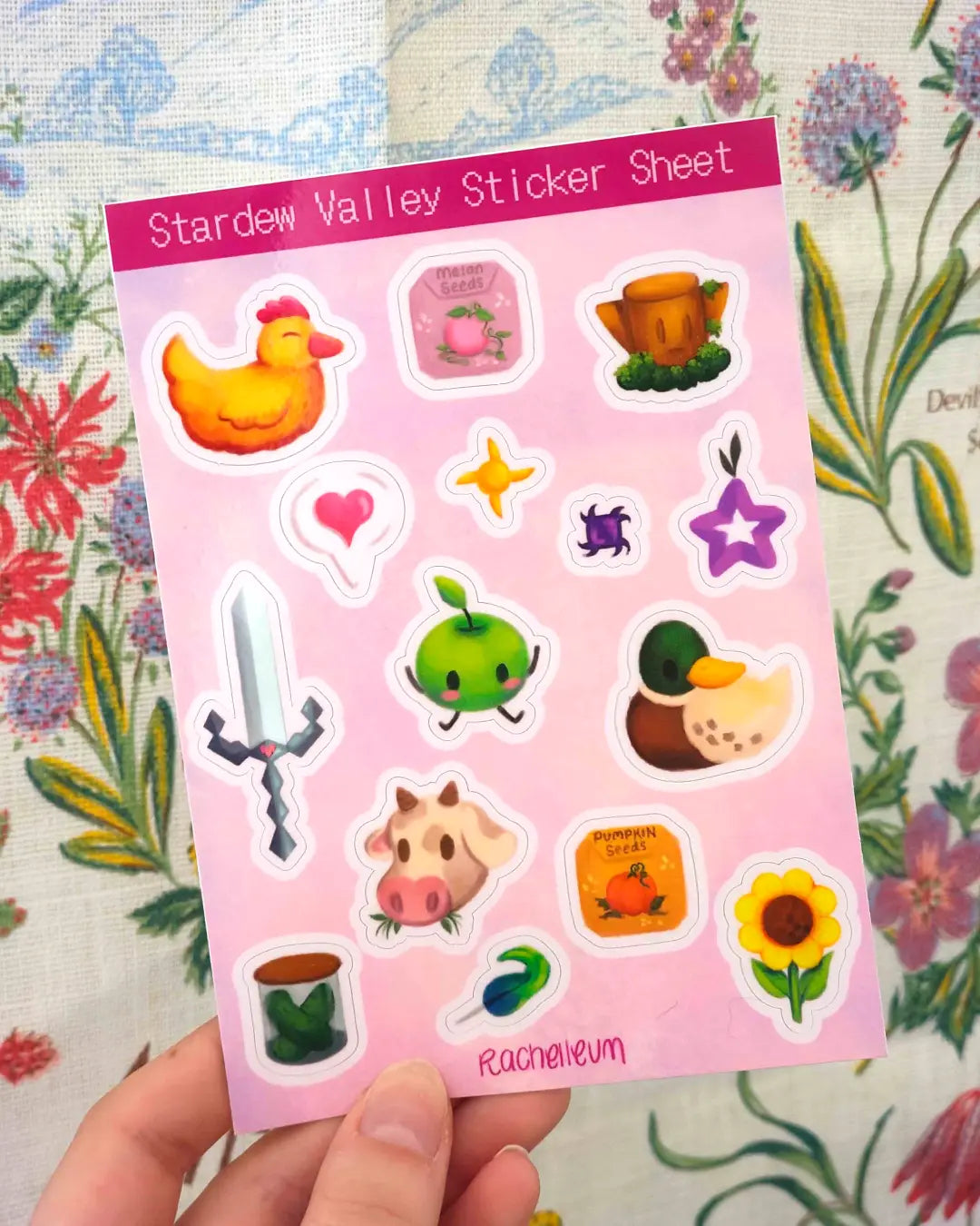 Stardew Valley Glossy A6 Sticker Sheet
