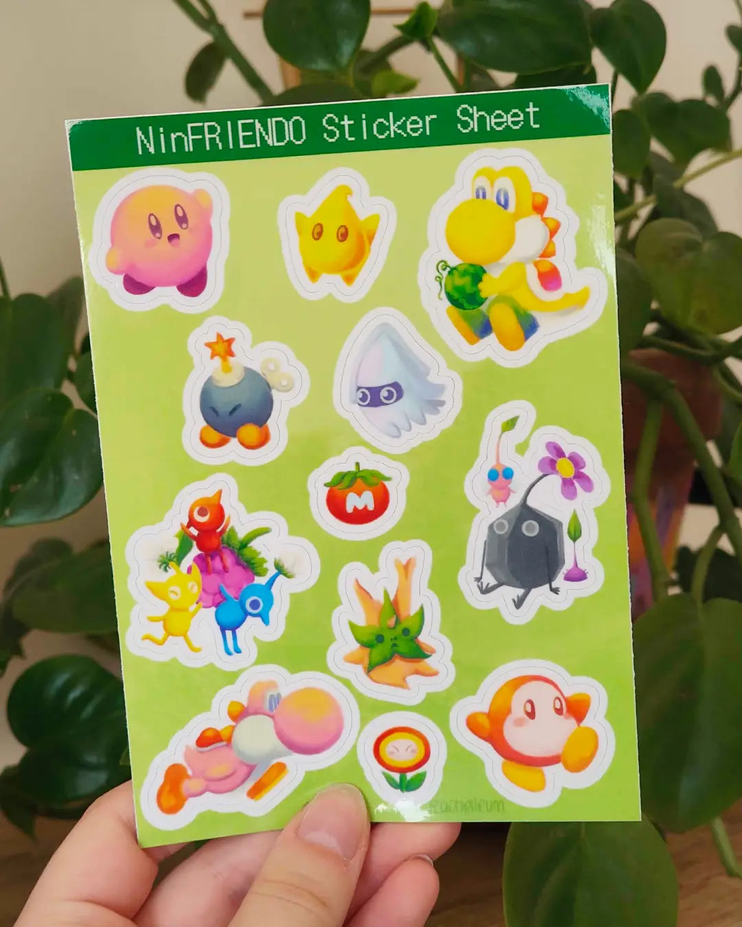 NinFRIENDOs Glossy A6 Sticker Sheet