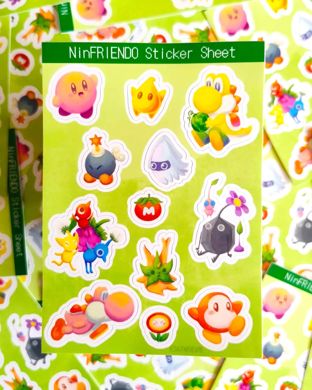 NinFRIENDOs Glossy A6 Sticker Sheet