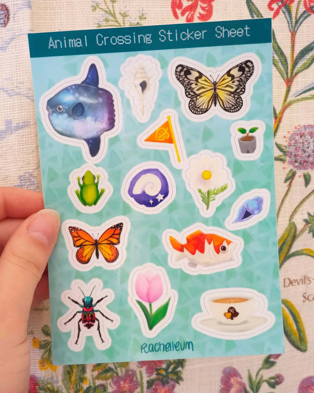ACNH Glossy A6 Sticker Sheet